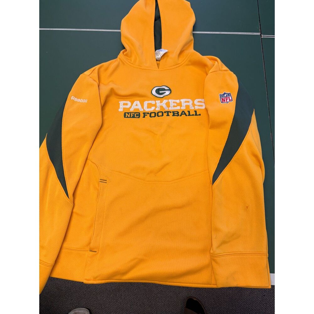 Vintage Reebok NFL On-Field Green Bay Packers Performance Hoodie